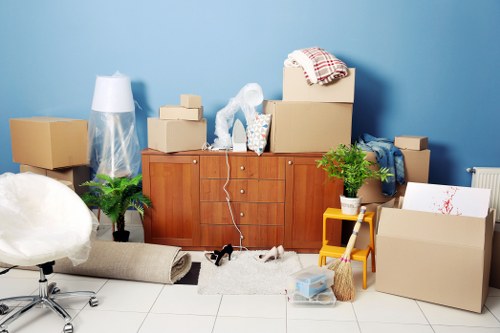 Collection van supporting recycling and sustainable removals in West Hampstead
