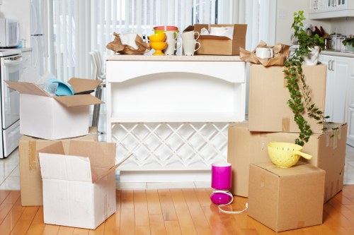 Van transport with packed items ready for lawful delivery