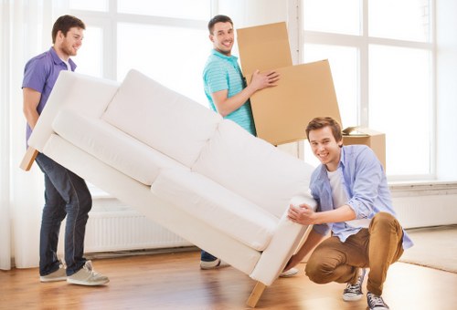 Movers preparing a local home move in West Hampstead
