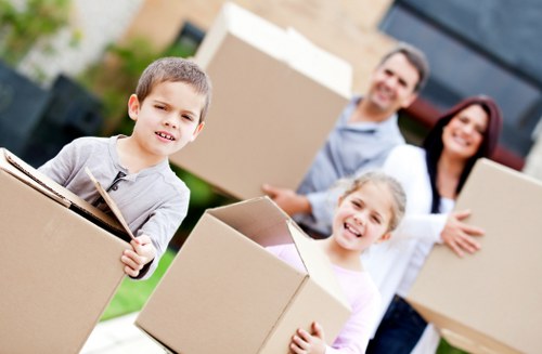Loading household items for a West Hampstead man and van service