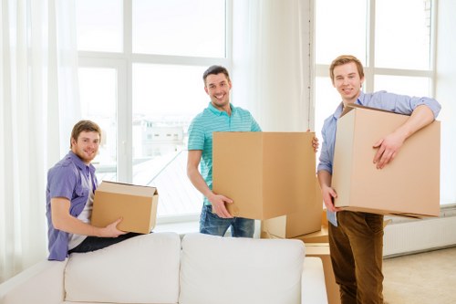 Preparation checklist and packing for a moving truck in West Hampstead