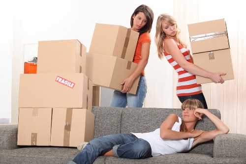 Commercial removals van service for offices in West Hampstead